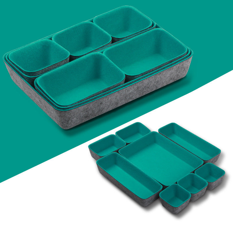 Cross-Border New Storage Box Home Storage Box Cosmetics Messy Items Storage Set Office Supplies Storage Box