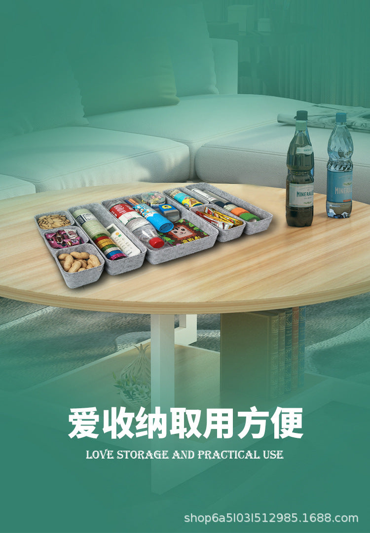 Cross-Border New Storage Box Home Storage Box Cosmetics Messy Items Storage Set Office Supplies Storage Box