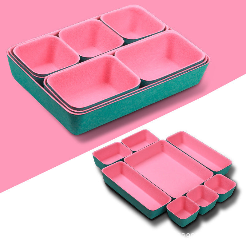 Cross-Border New Storage Box Home Storage Box Cosmetics Messy Items Storage Set Office Supplies Storage Box