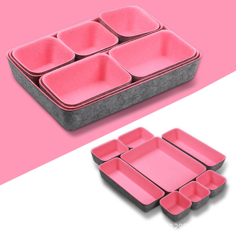 Cross-Border New Storage Box Home Storage Box Cosmetics Messy Items Storage Set Office Supplies Storage Box