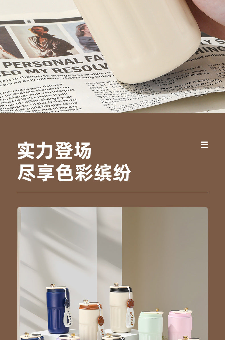 Cross-border new smart temperature display coffee cup316Stainless steel thermos cup high aesthetic business gift mug