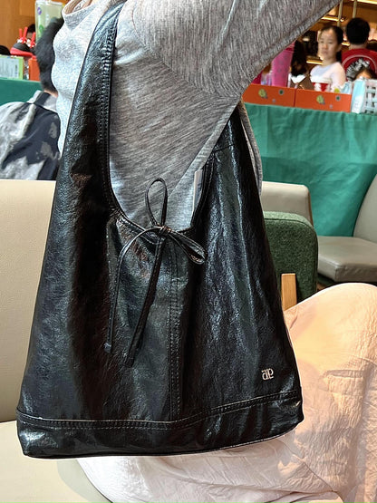 Fashion French bow tie bag Spring and autumn fashion large capacity tote bag shoulder