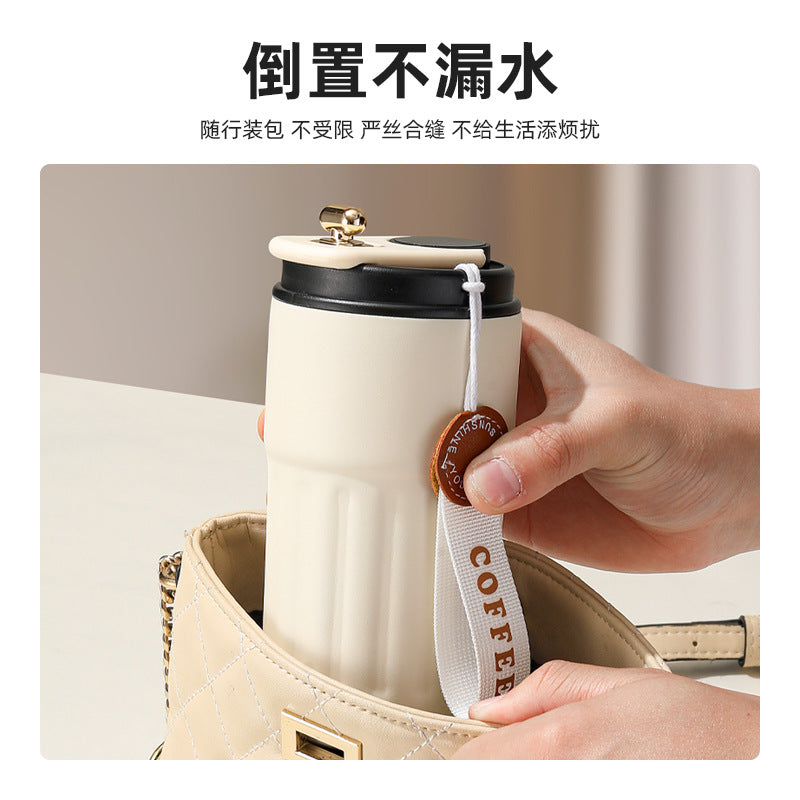 Cross-border new smart temperature display coffee cup316Stainless steel thermos cup high aesthetic business gift mug