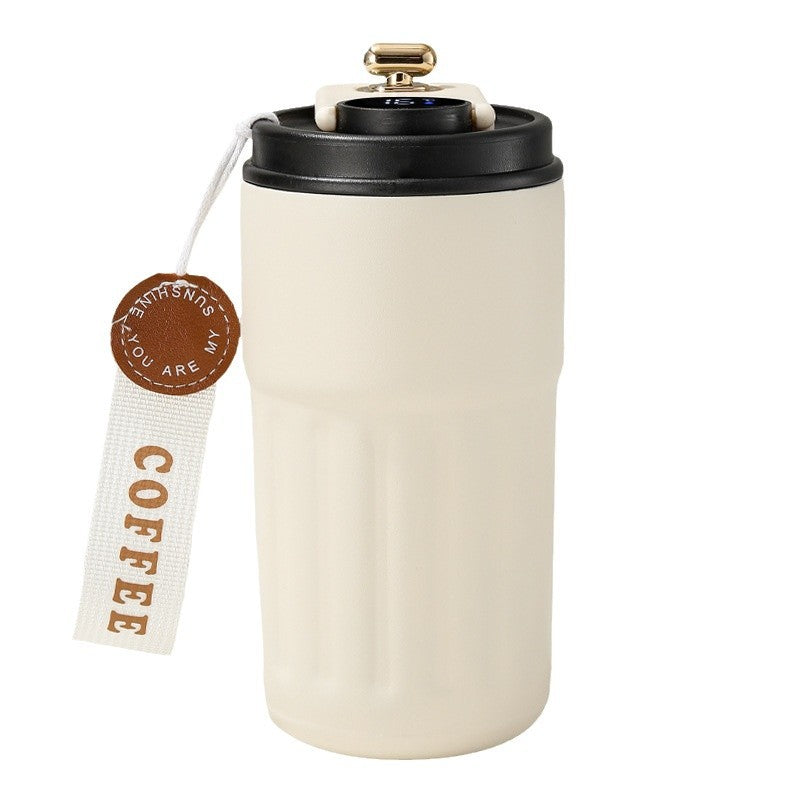 Cross-border new smart temperature display coffee cup316Stainless steel thermos cup high aesthetic business gift mug