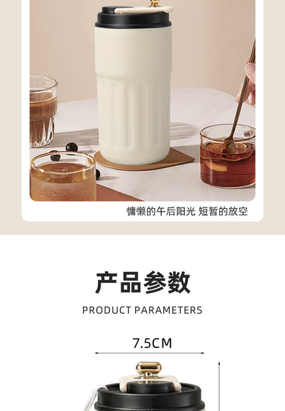 Cross-border new smart temperature display coffee cup316Stainless steel thermos cup high aesthetic business gift mug