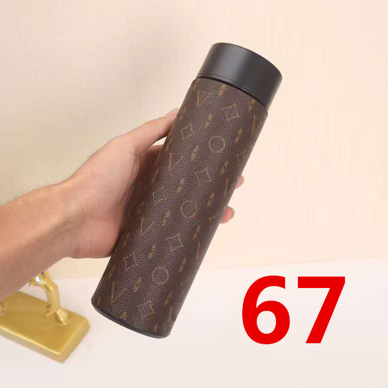 Cross-Border LED Random Temperature Display304Stainless Steel Thermos Cup Car-mounted Household Leather Case Gift Cup 500ML