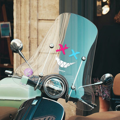 Devil Smiley Face XX Eye Personality Expression Stickers Creative Motorcycle Helmet Skateboard Body Glass Reflective Decorative Stickers