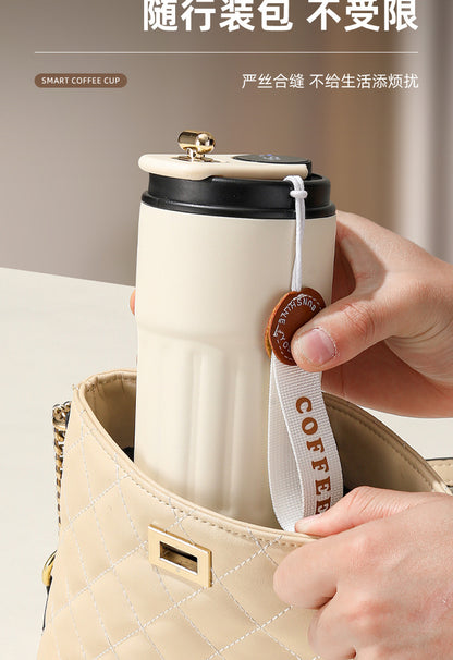 Cross-border new smart temperature display coffee cup316Stainless steel thermos cup high aesthetic business gift mug
