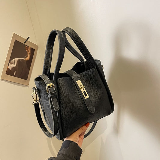 Women's handbags 2025 new autumn and winter fashion retro bucket bag high-end shoulder messenger bag