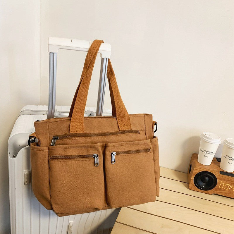 Large-capacity corduroy women's bag new style simple ladies shoulder messenger bag versatile corduroy handbag