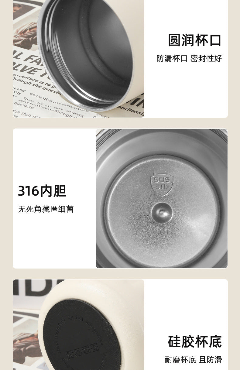 Cross-border new smart temperature display coffee cup316Stainless steel thermos cup high aesthetic business gift mug