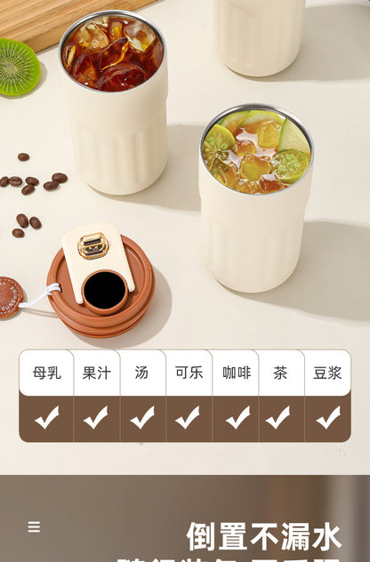 Cross-border new smart temperature display coffee cup316Stainless steel thermos cup high aesthetic business gift mug